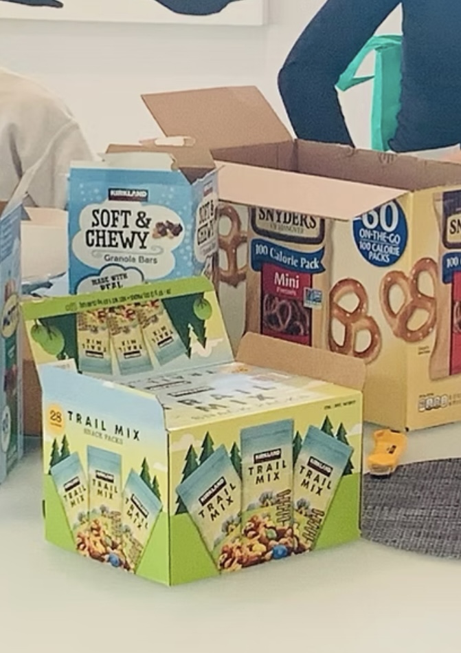 Supplies for care bags